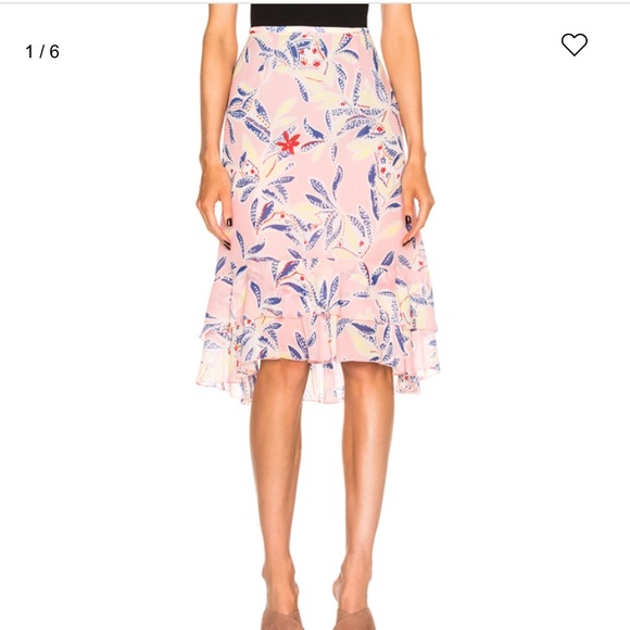 See by Chloe tiered floral silk skirt Never Worn - Picture 1 of 6